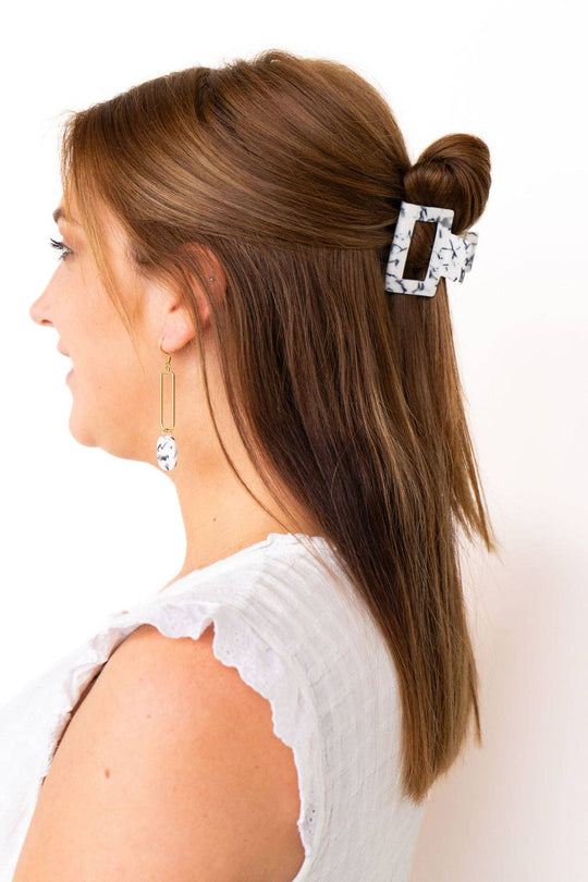 Spiffy & Splendid - Carly Hair Claw - Marble / Spring, Easter, Mother's Day